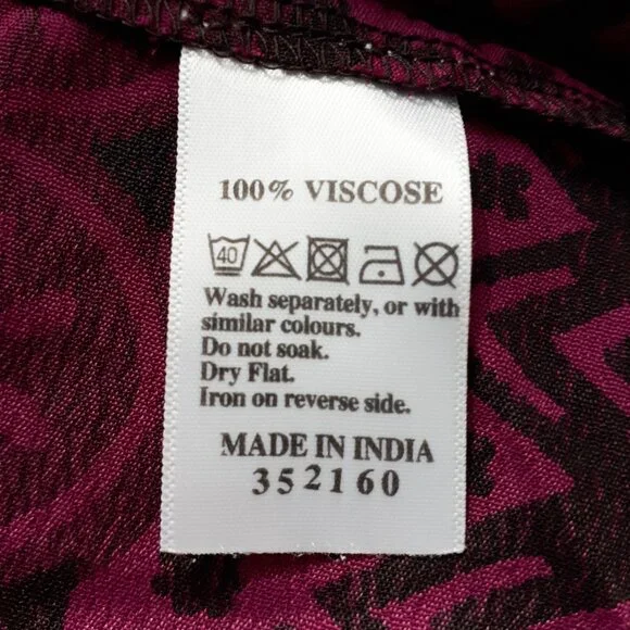 Monsoon Magenta Pink and Black Floral Midi Dress - Picture 9 of 10